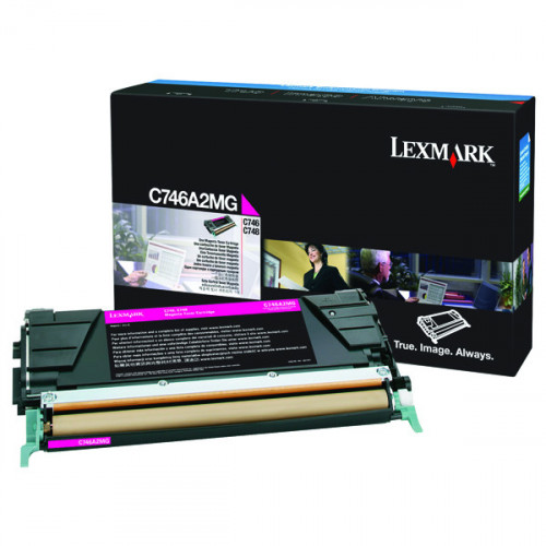 Lexmark C746 Magenta Return Program Toner Cartridge C746A1MG