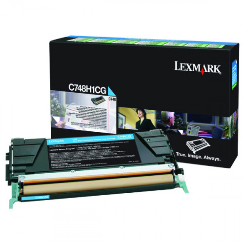 Lexmark C748 Cyan High Yield Return Program Toner C748H1CG