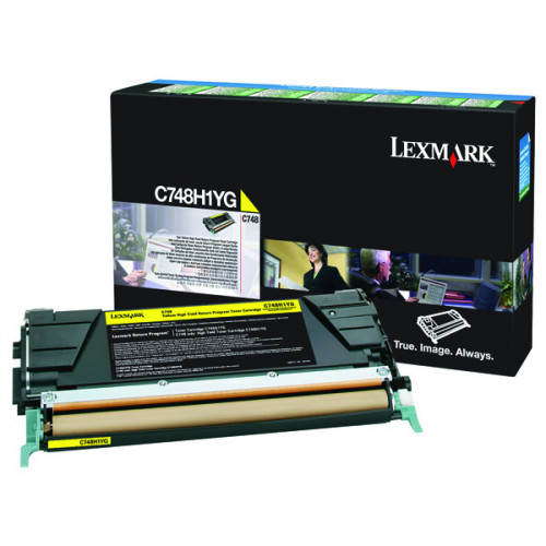 Lexmark C748 Yellow High Yield Return Program Toner C748H1YG