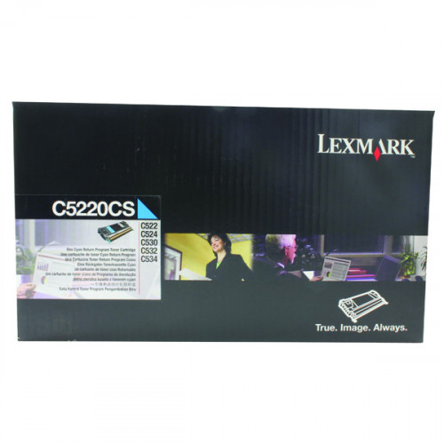 Lexmark C522 Cyan Return Program Toner Cartridge C5220CS
