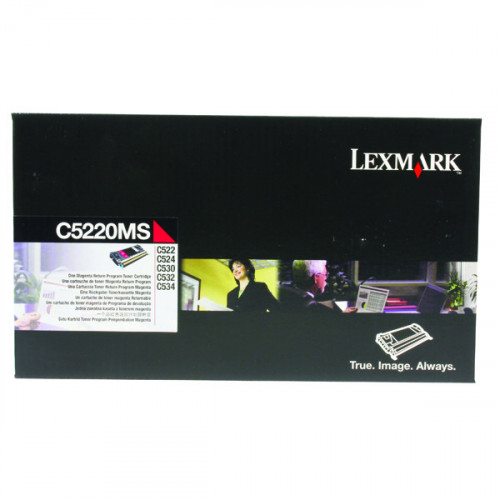 Lexmark C522 Magenta Return Program Toner Cartridge C5220MS