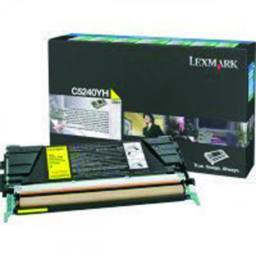 Lexmark C524 Yellow High Yield Return Program Toner Cartridge C5240YH