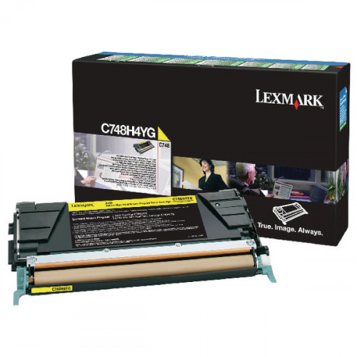 Lexmark C748 Yellow High Yield Return Program Toner Cartridge C748H3YG