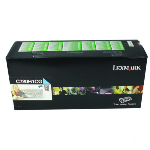 Lexmark C780 Cyan High Yield Return Program Toner Cartridge C780H1CG