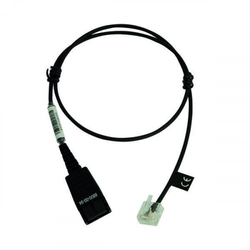 Jabra Quick Disconnect (QD) to Modular RJ Straight Bottom Cord 0.5m 8800-00-94
