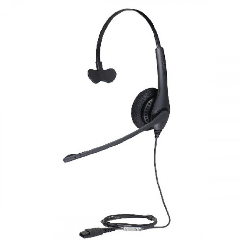 Jabra BIZ 1500 Mono QD Monaural Headset (Peakstop technology keeps sound levels safe) 1513-0154