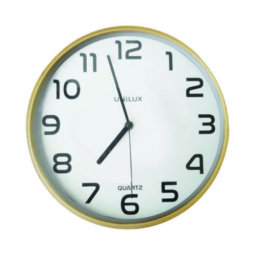 Unilux Baltic Battery Clock Wood 400094591
