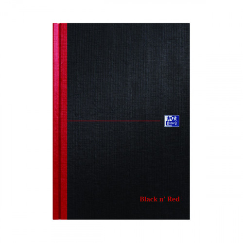 Black n' Red Ruled Casebound Hardback Notebook 192 Pages B5 (Pack of 5) 400082917