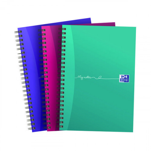 Oxford My Notes Wirebound Notebook 200 Pages A5 (Pack of 3) 400159503