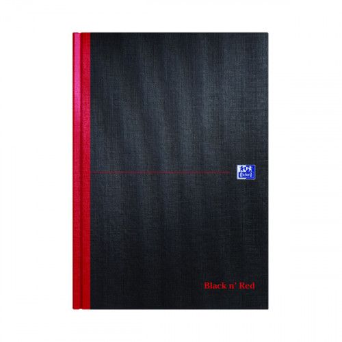 Black n' Red Smart Ruled Casebound Hardback Notebook A4 100080428