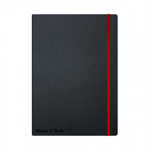 BLACK N RED HARD COVER NOTEBOOK A4