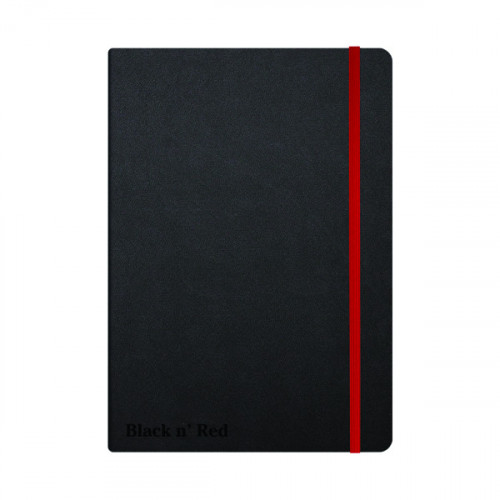 BLACK N RED HARD COVER NOTEBOOK A5