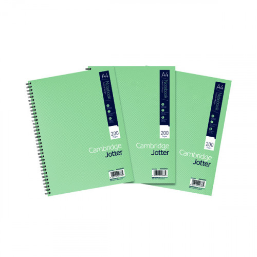 CAMBRIDGE JOTTER NOTEBK A4 200P PK3