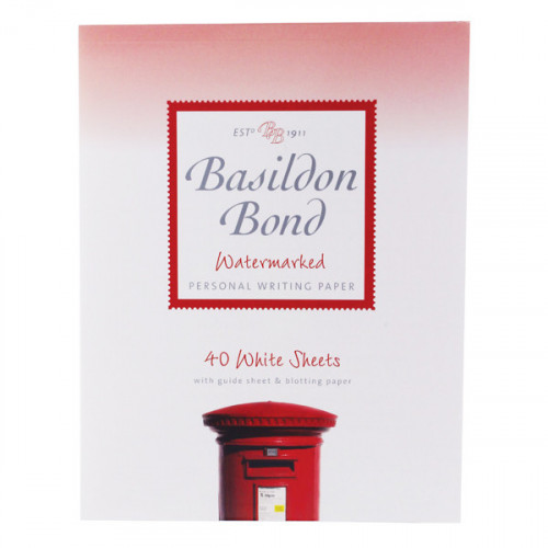 BASILDON MED WRITING PAD WHT PK10