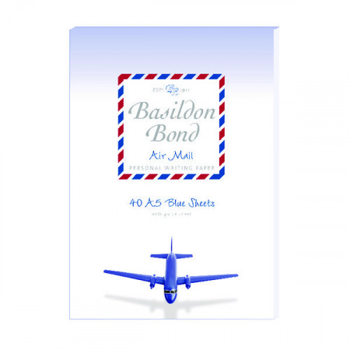 Basildon Bond Airmail Pad 148 x 210mm Blue (Pack of 10) 100104698