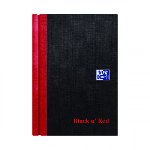 BLACK N RED HB RULED NOTEBOOK A6 PK5