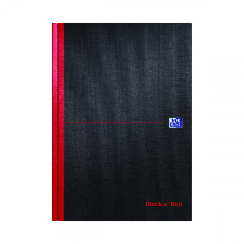 BLACK N RED HB A-Z NOTEBOOK A4 PK5