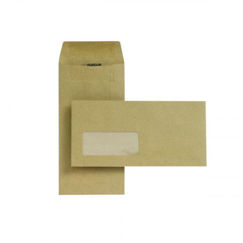 New Guardian DL Envelope Window SelfSeal Manilla (Pack of 1000) D25311