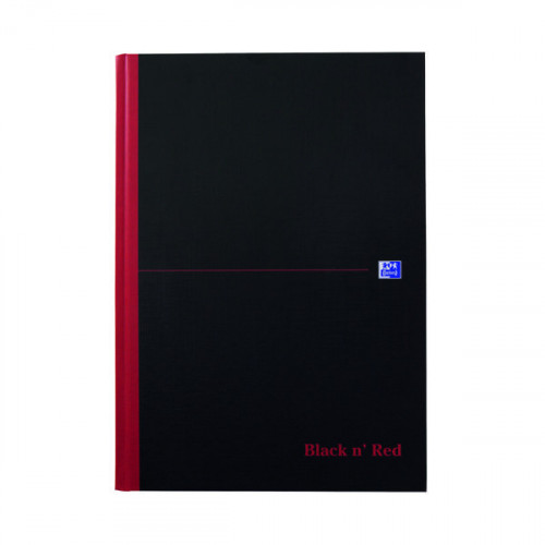 BLACK N RED HB RULED NOTEBOOK A4 PK5