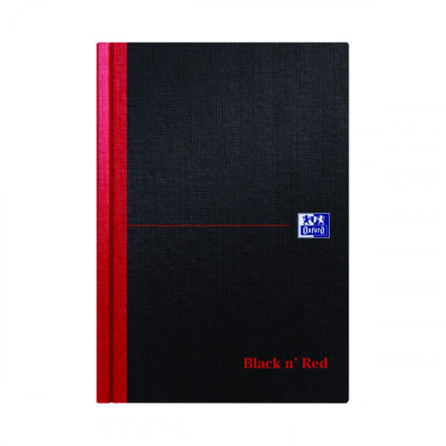 Black n' Red Casebound Hardback Notebook 192 Pages A5 (Pack of 5) 100080459