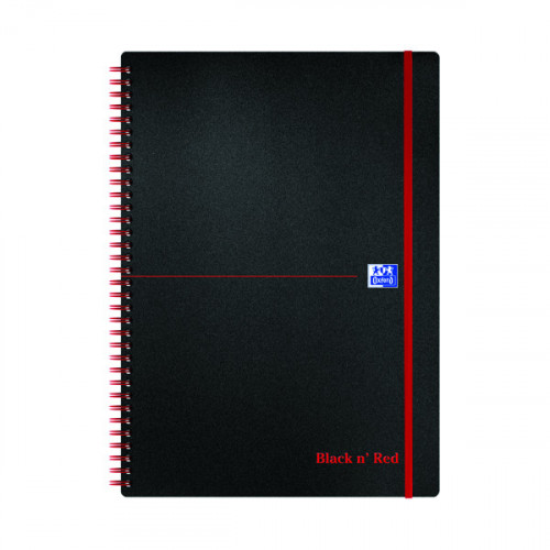 Black n' Red Polypropylene Wirebound Notebook 140 Pages A4 (Pack of 5) 846350111
