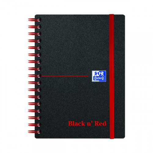 BLACK N RED PP RULED NOTEBOOK A6 PK5