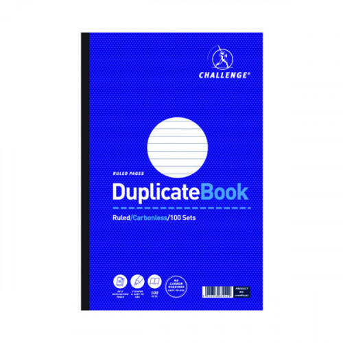 Challenge Ruled Carbonless Duplicate Book 100 Sets 297x195mm (Pack of 3) 100080527