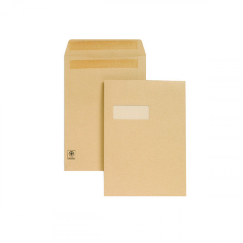 New Guardian C4 Envelope Window Self Seal Manilla (Pack of 250) M27503