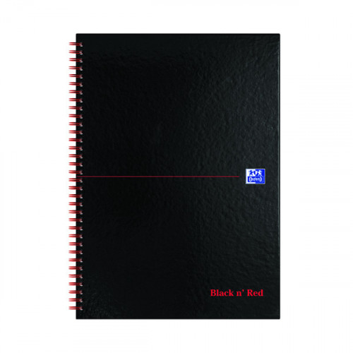 Black n' Red A-Z Wirebound Hardback Notebook A4 (Pack of 5) 100080232