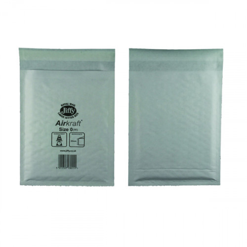 Jiffy AirKraft Bag Size 0 140x195mm White (Pack of 100) JL-0