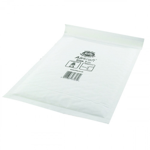 Jiffy AirKraft Bag Size 1 170x245mm White (Pack of 100) JL-1
