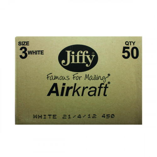 Jiffy AirKraft Bag Size 3 220x320mm White (Pack of 50) JL-3