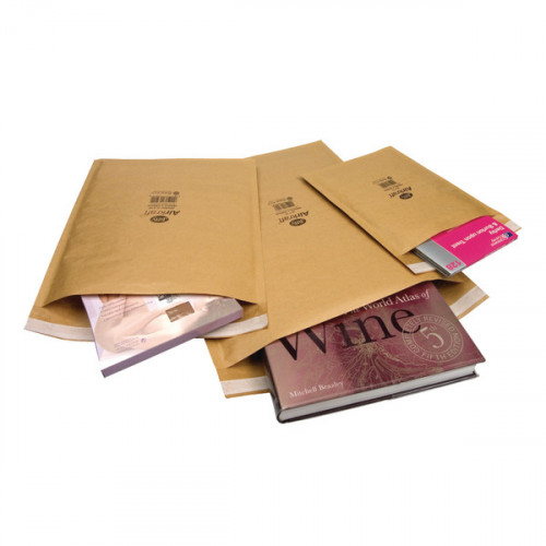 Jiffy AirKraft Bag Size 000 90x145mm Gold (Pack of 150) JL-GO-000