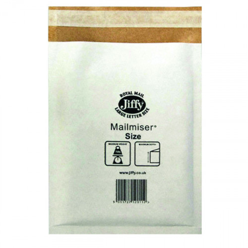 Jiffy Mailmiser Size 1 170x245mm White MM-1 (Pack of 10) JFMM1 2220