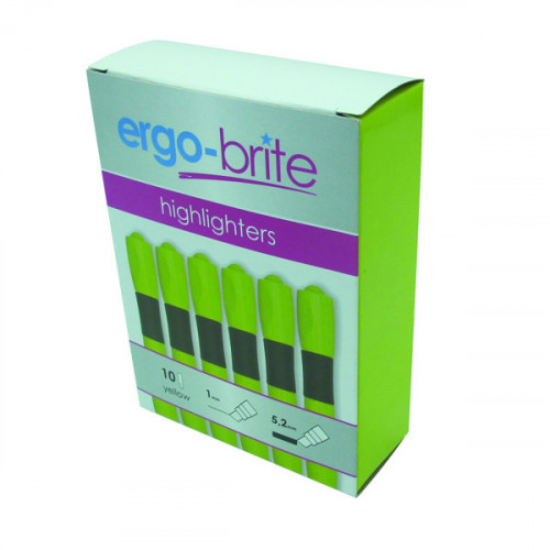 5 STAR E/BRITE HIGHLIGHTERS YLW PK10