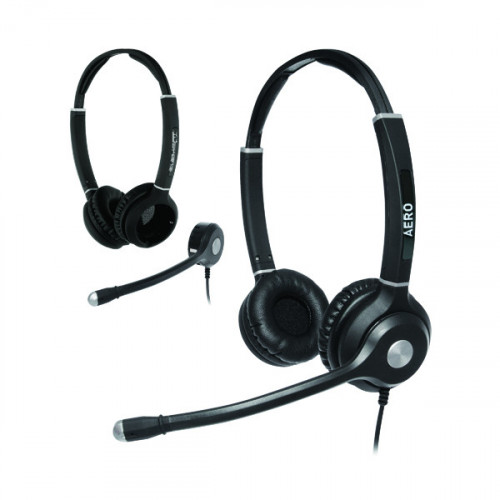 JPL Radius Aero 2-in1 Convertible Binaural Headset And Microphone Headband NC Bundle AEROBINBUNDLE