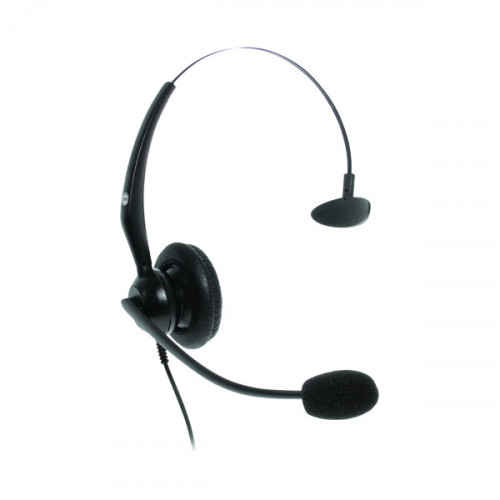 JPL JACPLUS Monaural Adjustable USB Headset Clothing Clip Black JACPLUSUSBMON