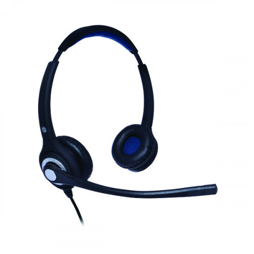 JPL 402S Professional Binaural Adjustable Headset With PLX Quick Disconnect (QD) Black JPL-402S