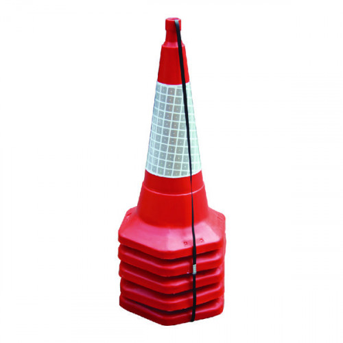 75CM/30IN STD 1 PC CONE PK5 RED