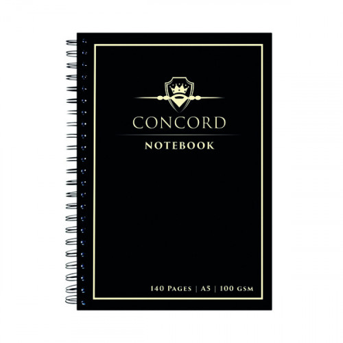 CONCORD A5 JOTTA N/BOOK 140PG BK PK5