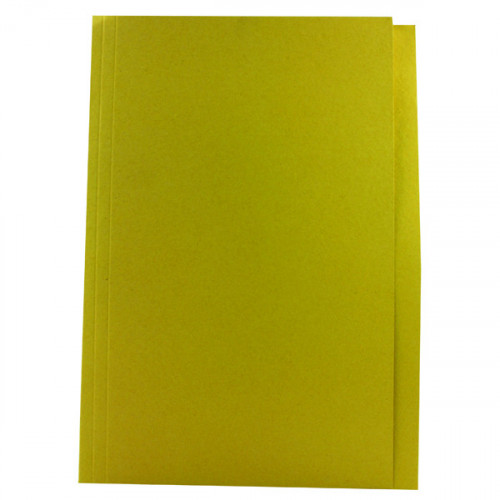 Guildhall Square Cut Folder Mediumweight Foolscap Yellow (Pack of 100) FS250-YLWZ