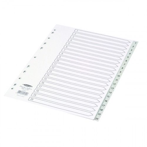 CONCORD PVC INDEX A4 1 TO 20 GREY