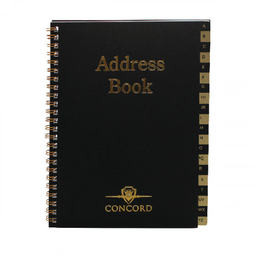 Concord Telephone/Fax Book A5 Black 87110/CD10