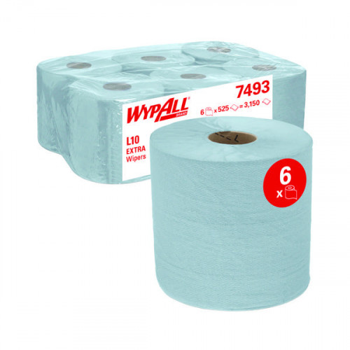 Wypall L10 Wipers Blue (Pack of 6) 7493