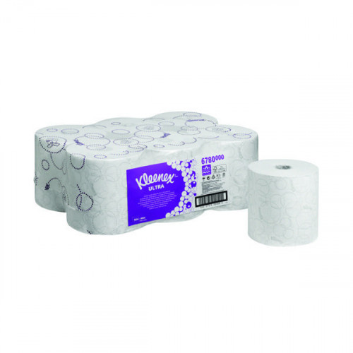 Kleenex Ultra Hand Towel Roll White 150m (Pack of 6) 6780