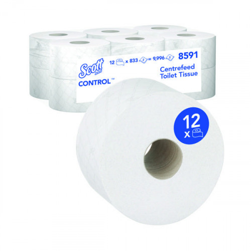 SCOTT CONTROL TOILET CFEED ROLL PK12