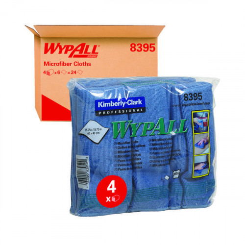 WYPALL MICROFIBRE CLOTH BLU PK6 8395