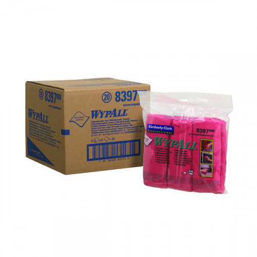 WYPALL MICROFIBRE CLOTH RED PK6 8397