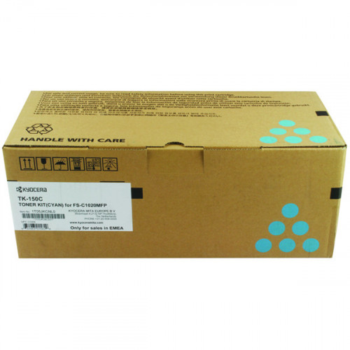 Kyocera Cyan TK-150C Toner Cartridge (6,000 Page Capacity)