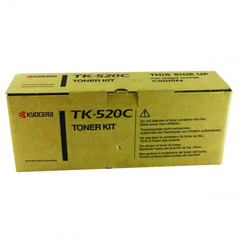 Kyocera Cyan TK-520C Toner Cartridge (4,000 Page Capacity)